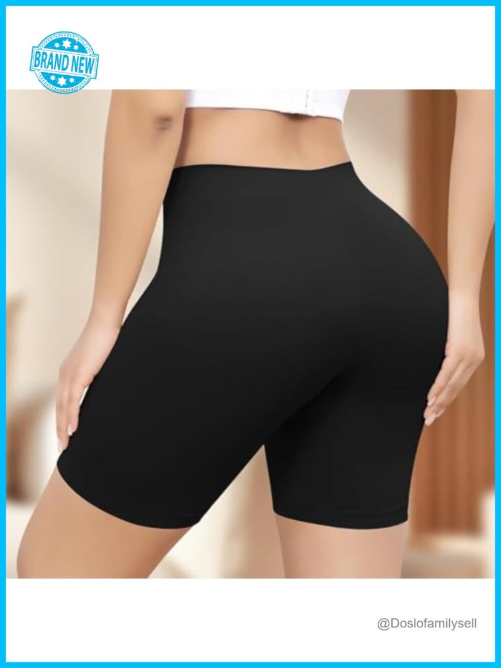 Women's Anti-Chafing Modal Slip Shorts Under Dress Breathable Elastic